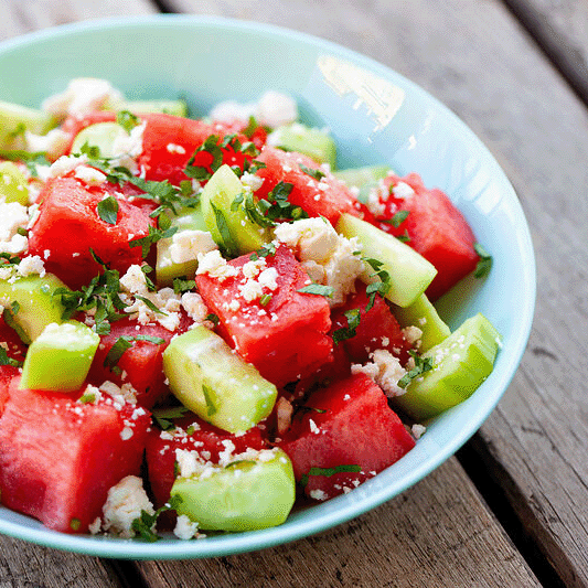 Mehr Informationen zum Thema: Wassermelonensalat mit Feta
